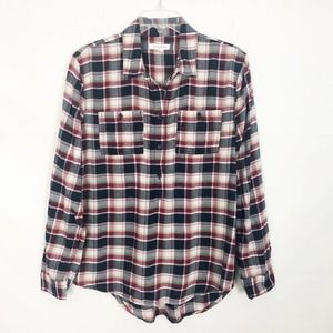 Beach Lunch Lounge 1/2 Button Plaid Women's Shirt